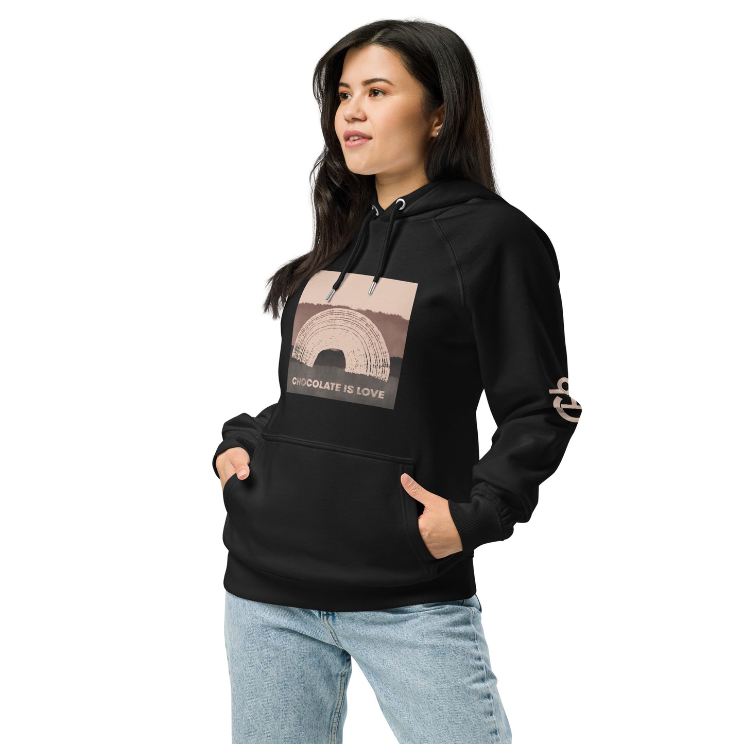 Unisex eco raglan hoodie